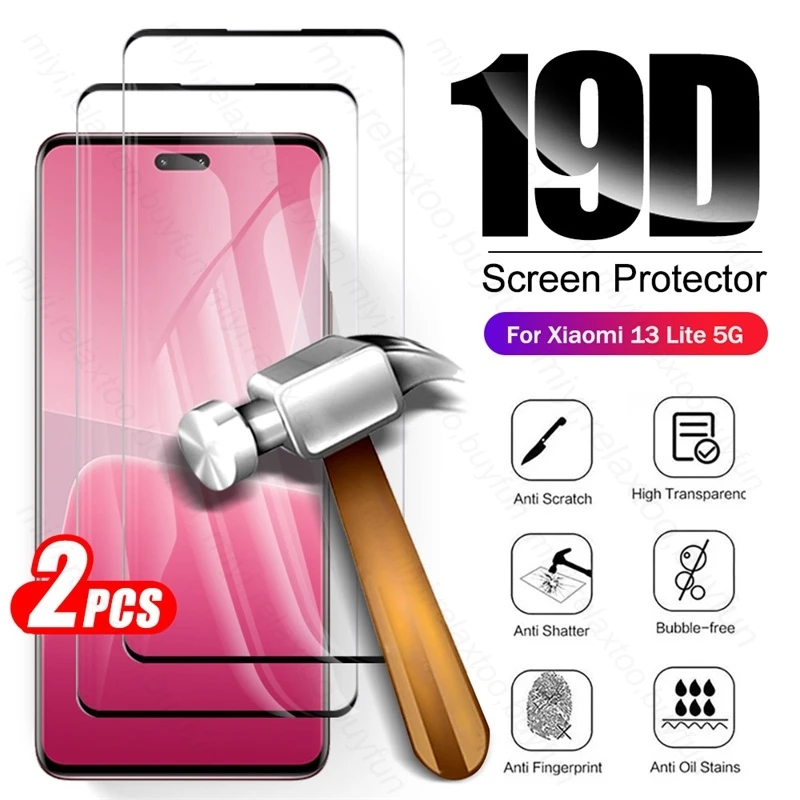 

Изогнутое закаленное стекло 9D для Xiao mi 13 Lite 13 Lite, защитная пленка для экрана с подсветкой, для Xiaomi13 Xiomi Mi13 Mi 13 Pro, 2 шт.