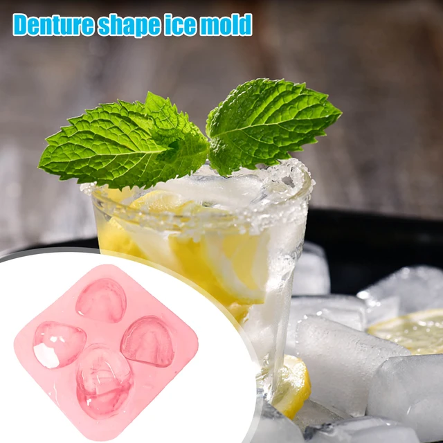 Flexible Ice Cube Tray Sphere Whiskey Ice Ball Maker Easy-release Tooth Silicone  Mold Dishwasher Safe