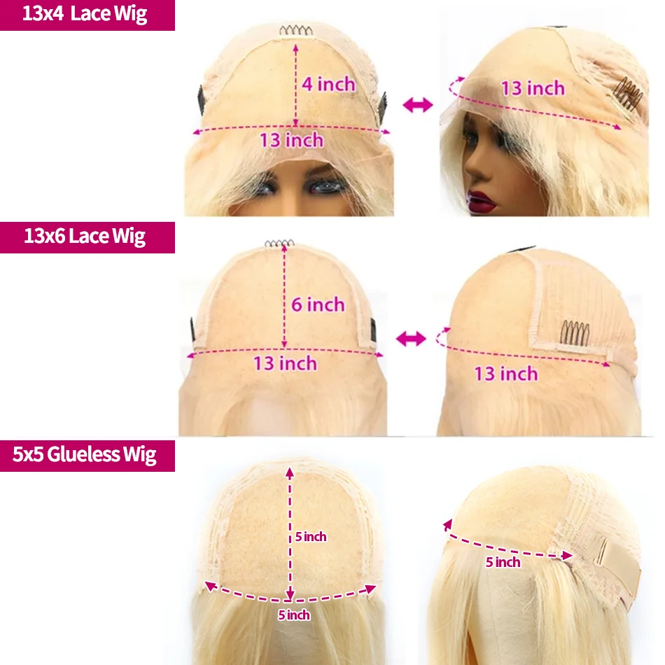Body Wave Color HD 613 Blonde 250% 13X4 13x6 Lace Front Human Hair Wigs 5x5 Closure Wigs For Women 30 40 Inch human hair wig,lace front wig,human hair wigs,front lace wig