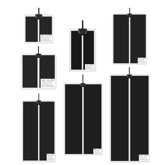 5-45W-Os Növényi Meleg Fűtőpad Vízálló Hüllőfűtő Szőnyeg Hőmérséklet-Vezérlővel Állítható Vezérlő Beltéri Kert Palánták - Image 3