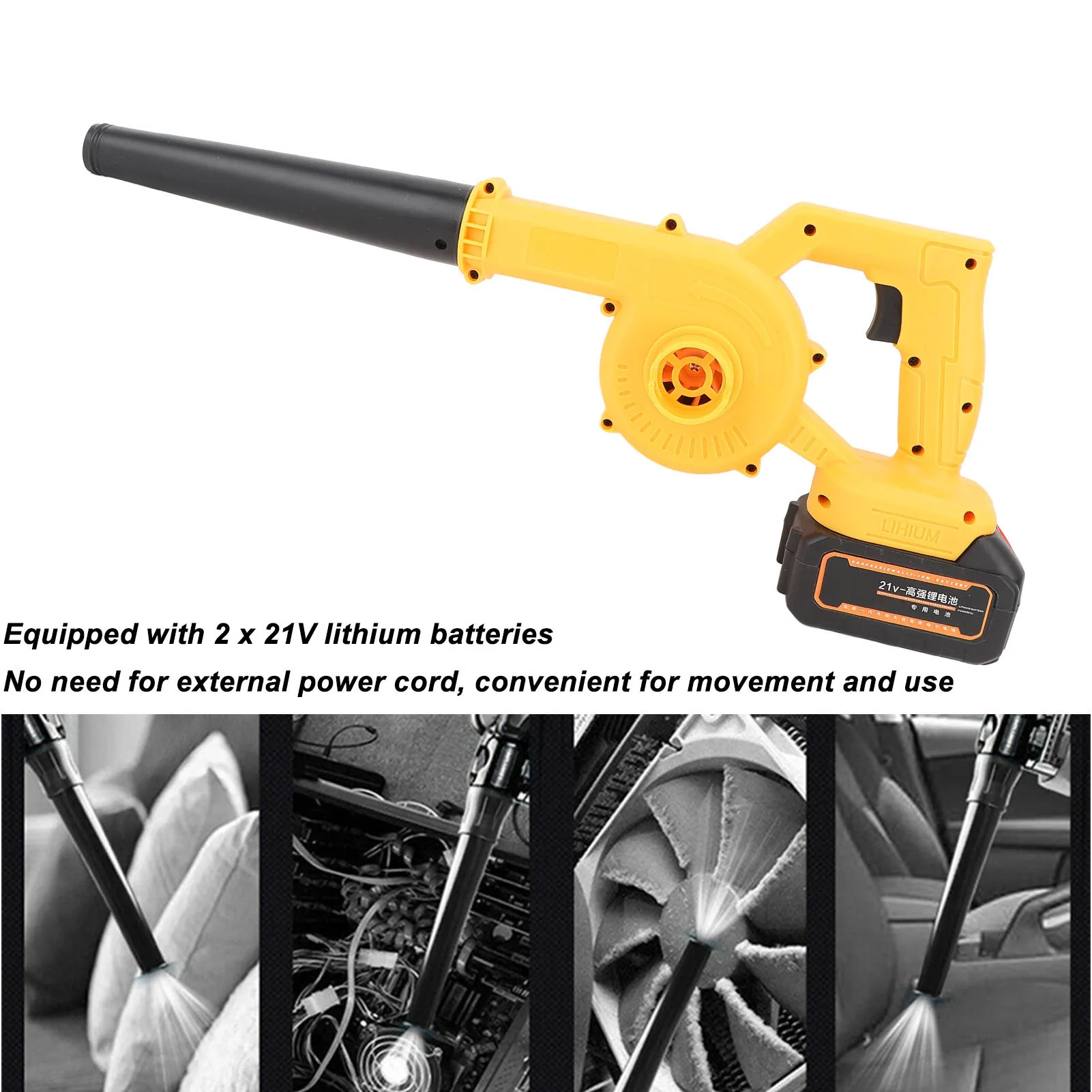 Electric Leaf Blower and Vacuum Cordless Portable Industrial Blower Vacuum Cleaner Leaf Vacuum Electric Leaf Blower and Vacuum 4