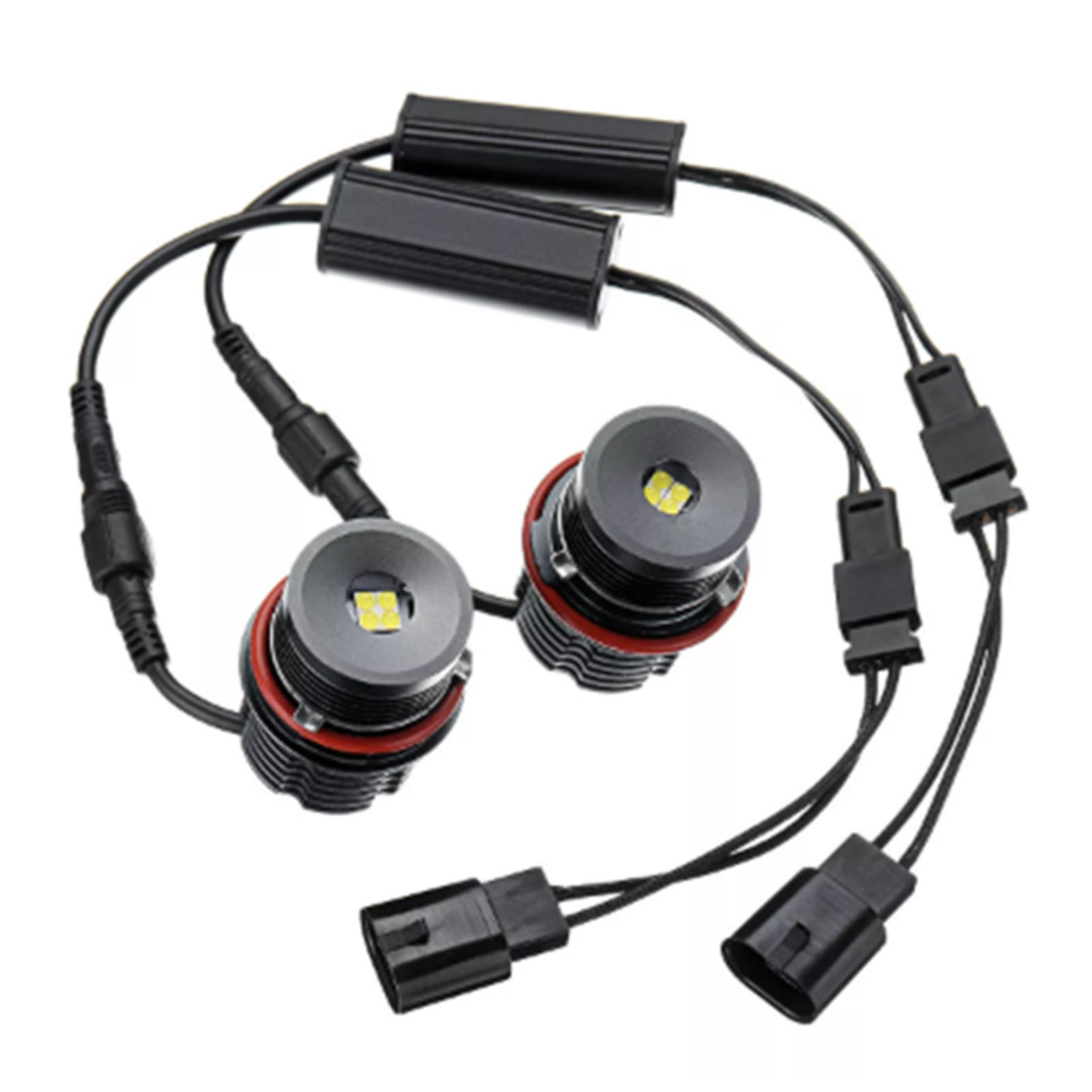 High Power White 6500K 40W/pcs LED Angel Eyes Halo Ring Marker Light Bulb Replacement for BMW E39 E53 E60 E63