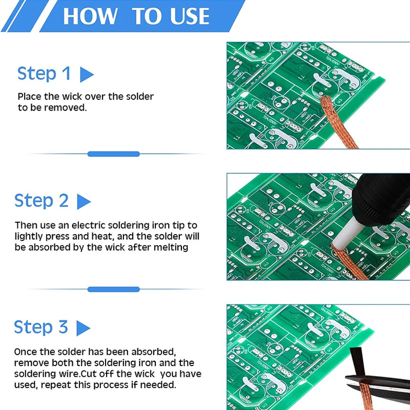 AMR 1-4.0mm Desoldering Mesh Braid Tape Copper Welding Point Solder Remover Wire Soldering Wick Tin Lead Cord Flux For Soldering desoldering braid,solder remover,desoldering mesh braid