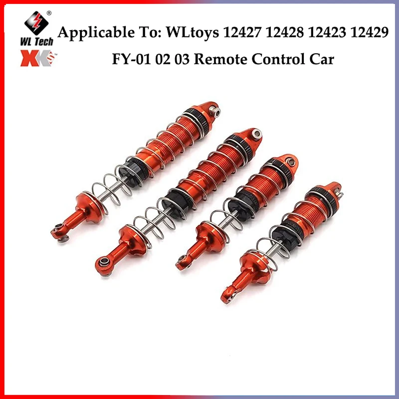 Amortiguador Delantero Y Trasero. Wltoys 12428 12429 12423, RC 1/12, 금속 액세서리