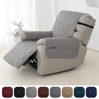 1seater Recliner Cover Anti-dirty Non-slip  Armchair Slipcover with Elastic Strap Sofa Couch Furniture Protector for Living Room 1
