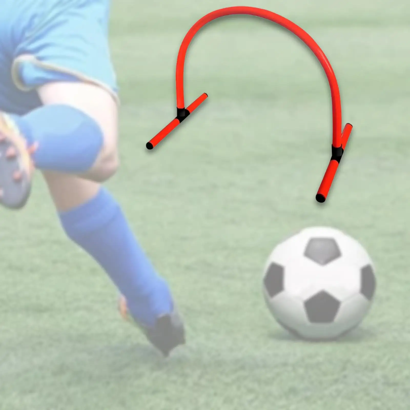 Soccer Training Passing ARC Speed Agility Training Hurdle Detachable Sturdy Footwork and Kicking Drill for Football Baseball