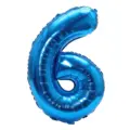Blue number 6