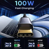 USB C Extension Cable Type C to C 100W Fast Charging Cord for Xiaomi Samsung Switch MacBook Pro 4k 60Hz Video Extension Cables - Image 3