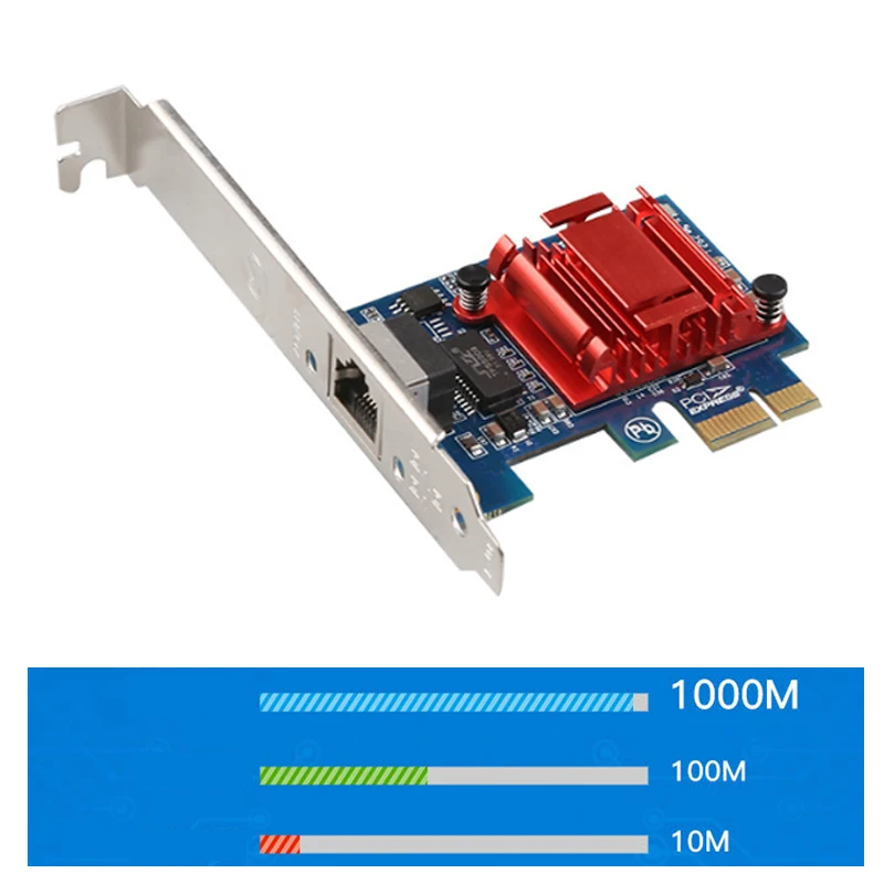 

PCI Express Gigabit PCI-E Network Card Ethernet for Desktop Lan Card 10/100/1000mbps gaming adaptive RJ-45 LAN Adapter diskless