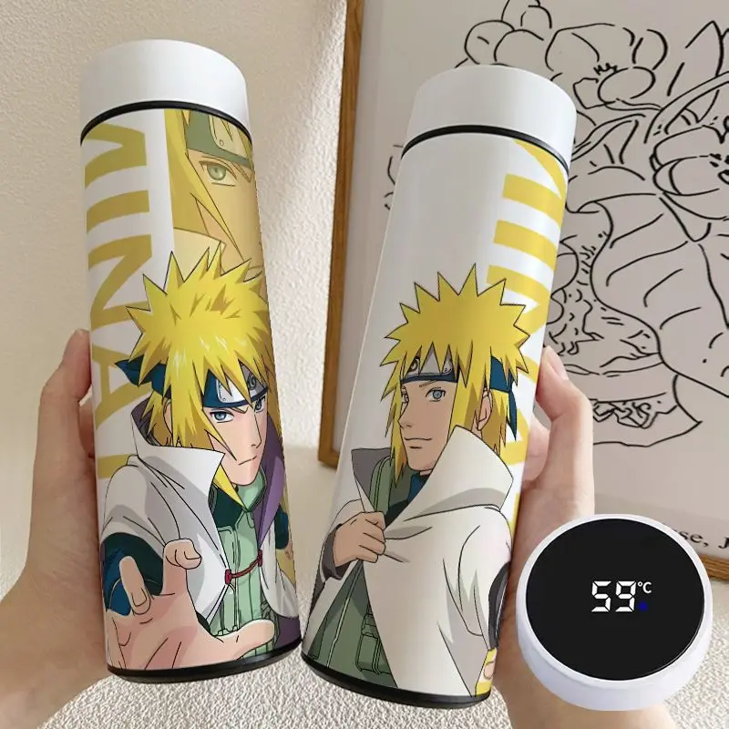 

Naruto Anime Thermos Bottle Itachi Kakashi Boruto Shikamaru Uchihamadara Insulated Water Cup Temperature Display Vacuum Flask