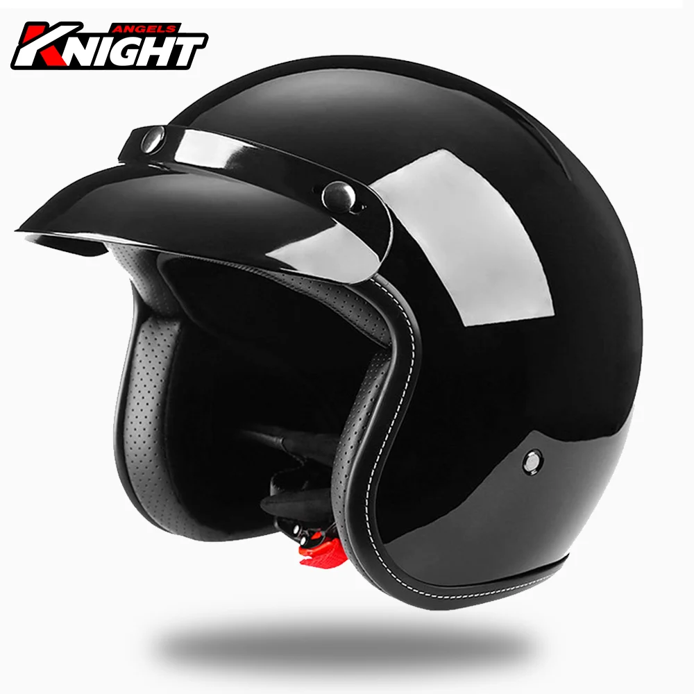 

Motorcycle Helmet Retro Casco Moto 3/4 Open Face Helmet Rider Chopper Half Helmet Capacete DOT Approved Four Seasons