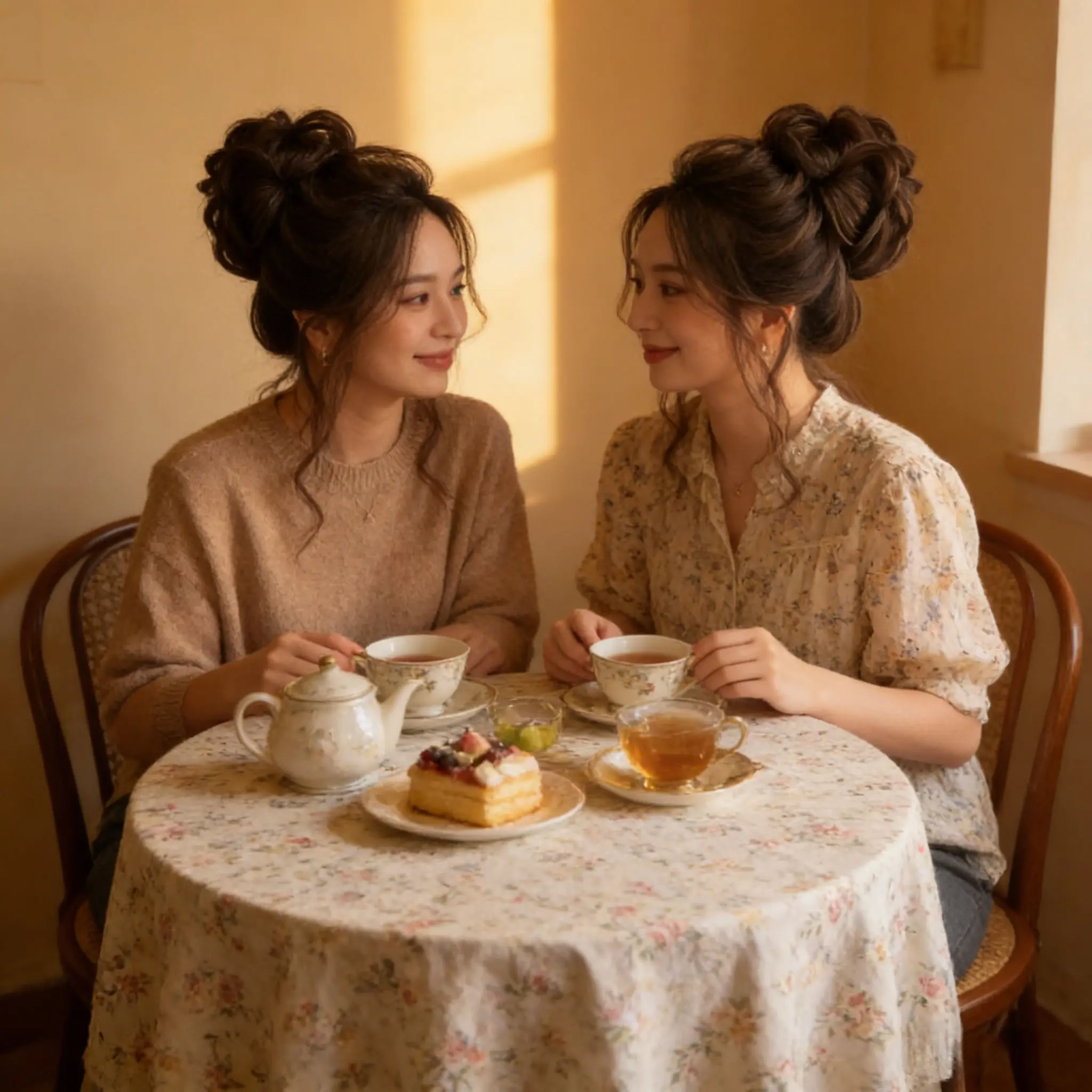 합성 헤어, 보이지 않는 볼륨감 있는 헤어, 약간 곱슬거리는 스타일, 스타일리시한 업두, 다용도 번, 30초만에 세련된 헤어스타일 연출, 모든 일상 상황에 적합