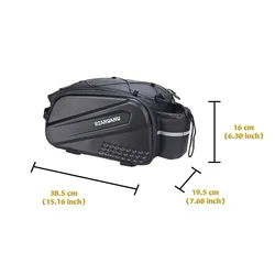 Foldable Waterproof Cycling Rear Seat Bag with Quick Release Design (10L)