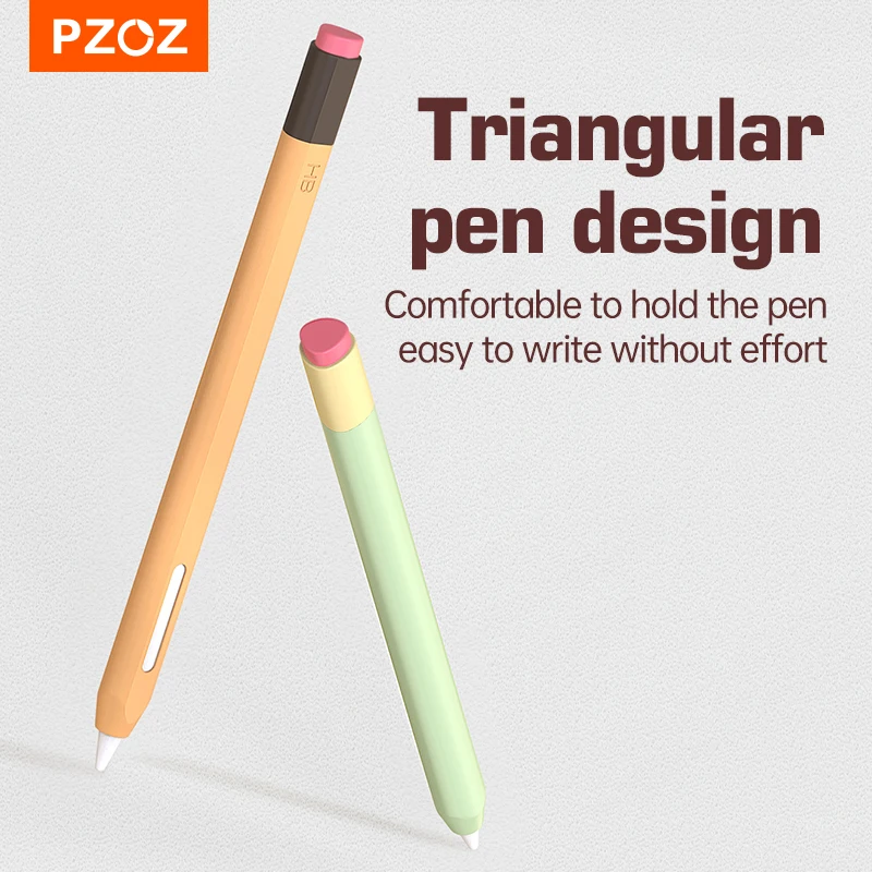 PZOZ For Apple Pencil 2 Colorful Case Cover protective case For iPad Tablet Touch Pen Stylus Silicone Sleeve Silica gel Colorful