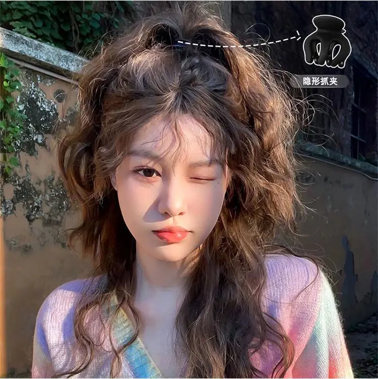 Large High Horsetail Catch Fixed Artifact Jinchen Paragraph With Small Claw Clip Hairpin Headdress Female Shark Head Clamps