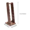 Coffee Powder Bowl Storage Shelf Lightweight Sturdy Wood for Bar Bakery Desk 6