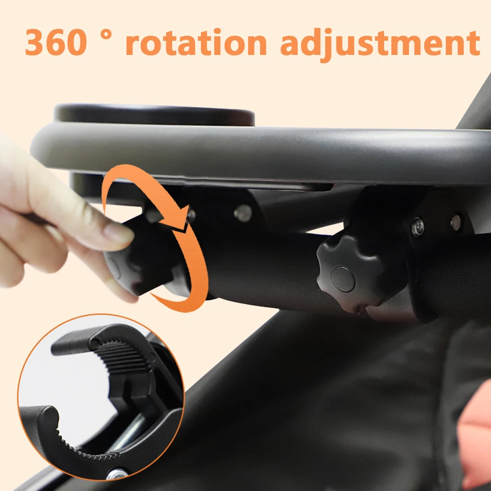 3 In 1 Infant Stroller Dinner Table Tray Antislip Milk Bottle Cup Holder Universal Stroller Tray for Stroller Accessories