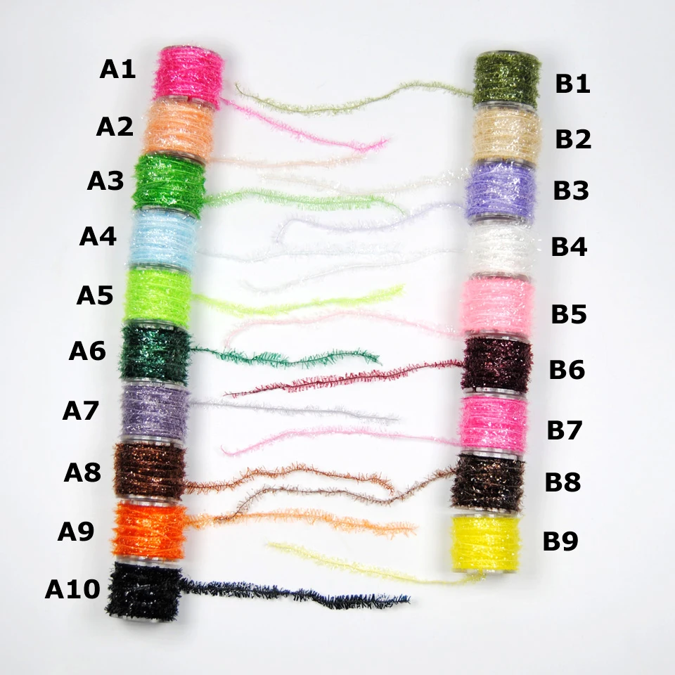 Pesca A Mosca Tinsel Ghiaccio Ciniglia Cristallo Flash Linea Di - Foto 4