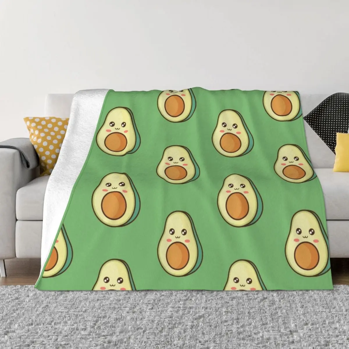 

Cute Avacado Throw Blanket Soft Blankets For Baby Blankets