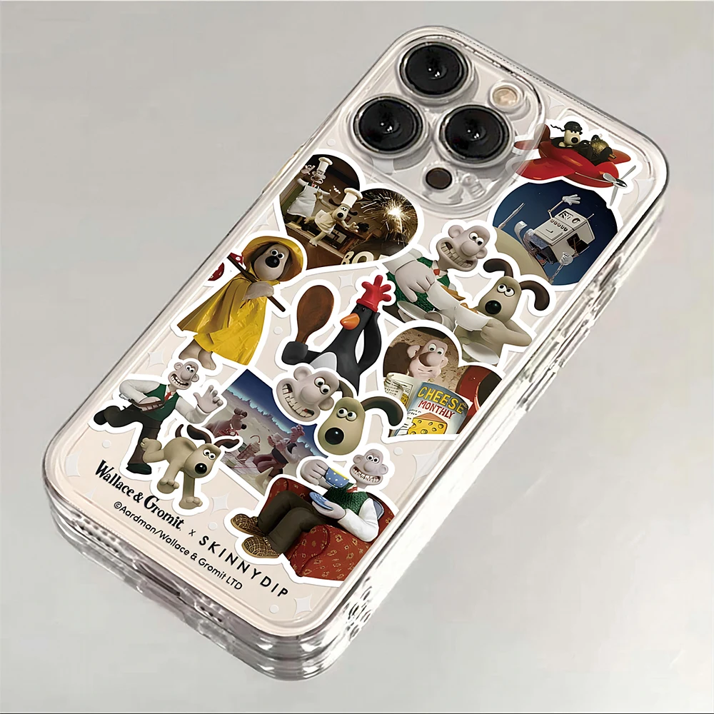 Charming Cartoon Duo Clear Soft TPU Phone Case
