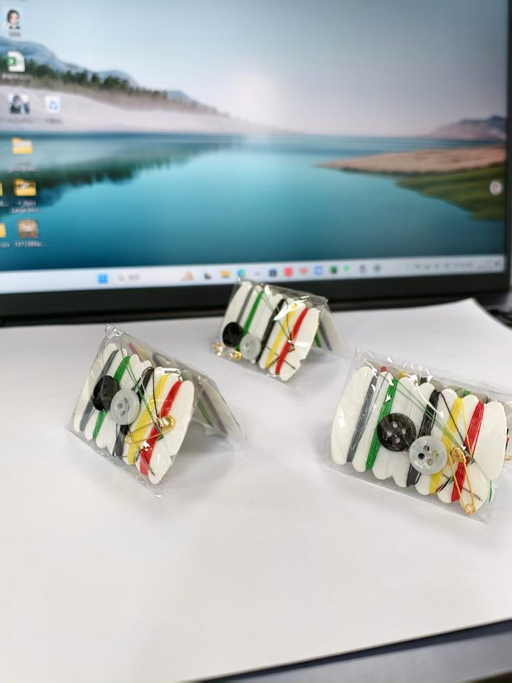 Hot 5pcs Mini Portable Sewing Kit Needle Thread Button Pin Travel Household Tools Hand Sewing Bag for Travel Hotel Supplies