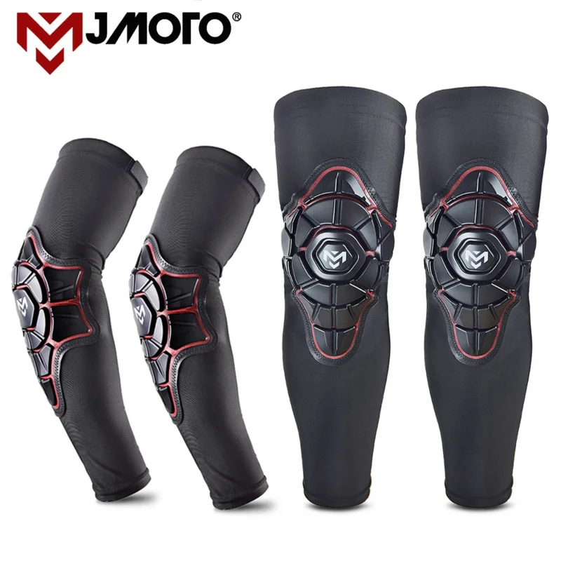 Shockproof Protection Motocross MX MTB Knee Pads Dirt Bike Off-Road Motorcycle Arm Sleeve Pads Moto Kneepads Elbow Brace S-XL