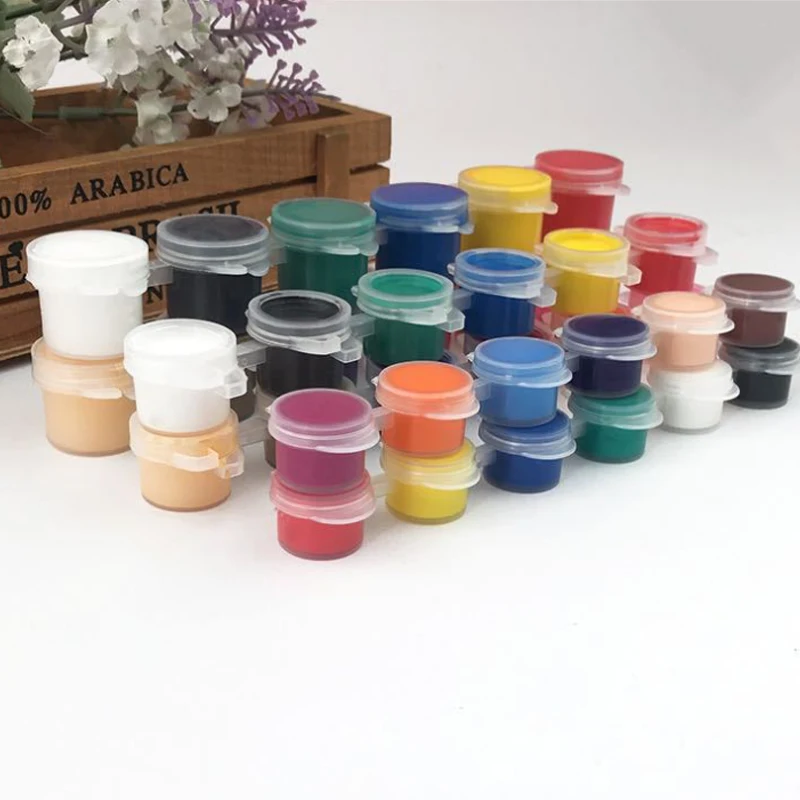 5 Strips 30/40 Pots Empty Paint Strips 2-10ml Mini Painting Box Arts Crafts Storage Container Pigment Dispenser Drawing Supplie paint storage containers