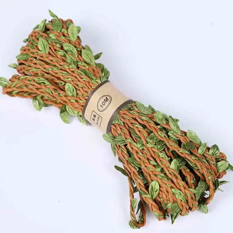 Jute Rope 5Meter DIY Hemp rope Natural Hessian Jute Twine Rope Burlap Ribbon For Home Wedding Party Decor