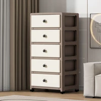 Mobile Multi-Layer Drawer Storage Cabinet,Large Capacity Bedside Table with Wheels for Bedroom/Kitchen/Living Room 6