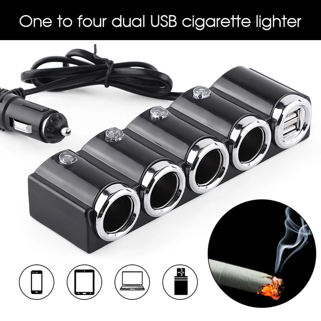 Buy Ugreen 120W Dual Cigarette Lighter USB Car Charger online Worldwide 