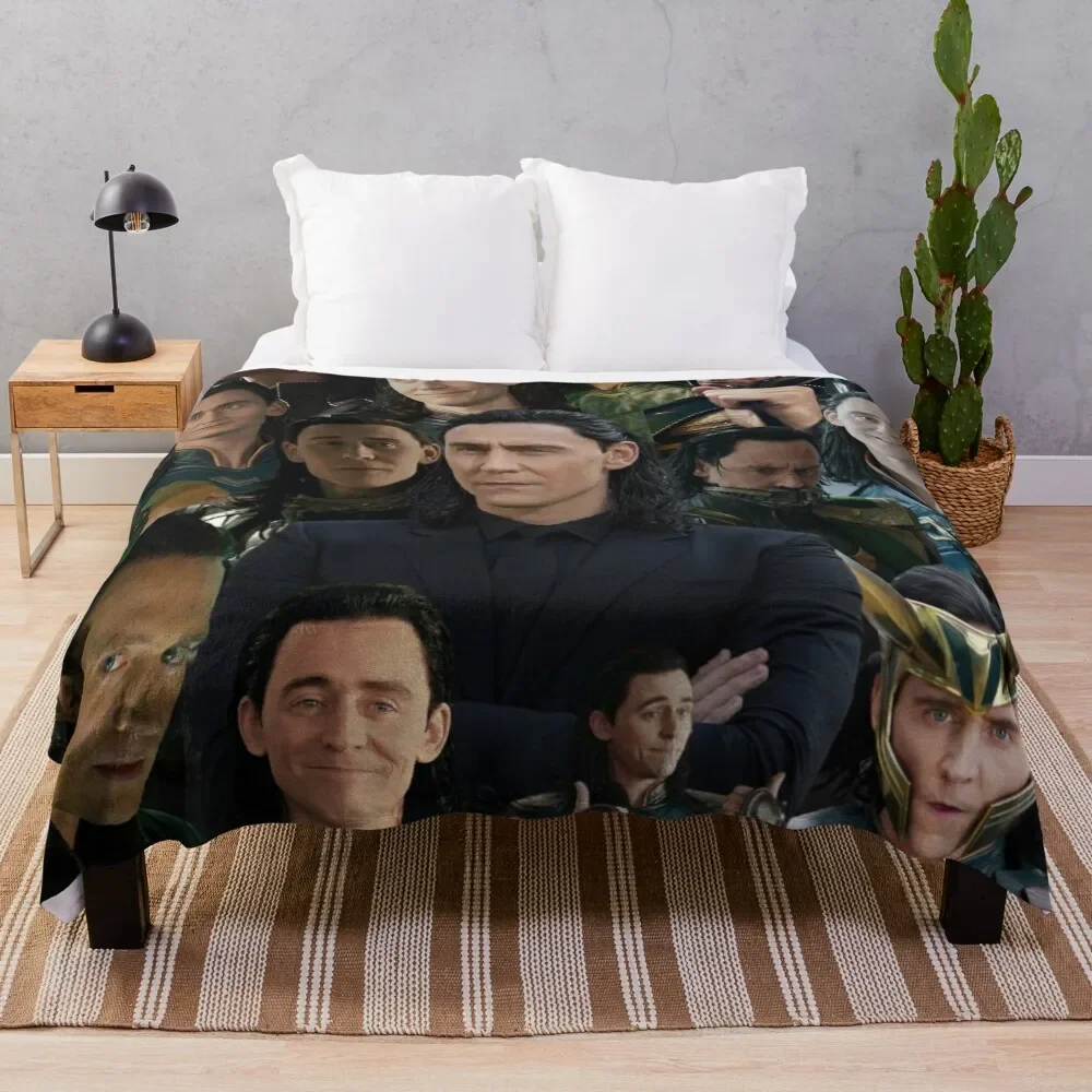 

Tom Hiddleston collage Throw Blanket Picnic Sofa Multi-Purpose Soft Beds Blankets