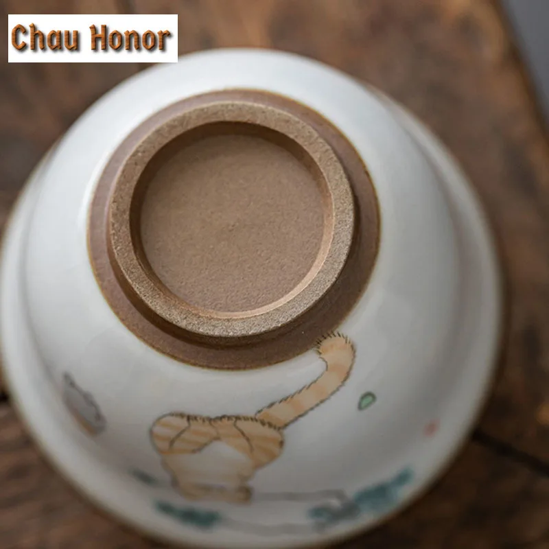 150ml Boutique Ru Kiln Art Porcelain Tea Tureen Ice Cracked Glaze Gaiwan Chinese Tea Brewing Filter Cover Bowl Kung Fu Tea Set