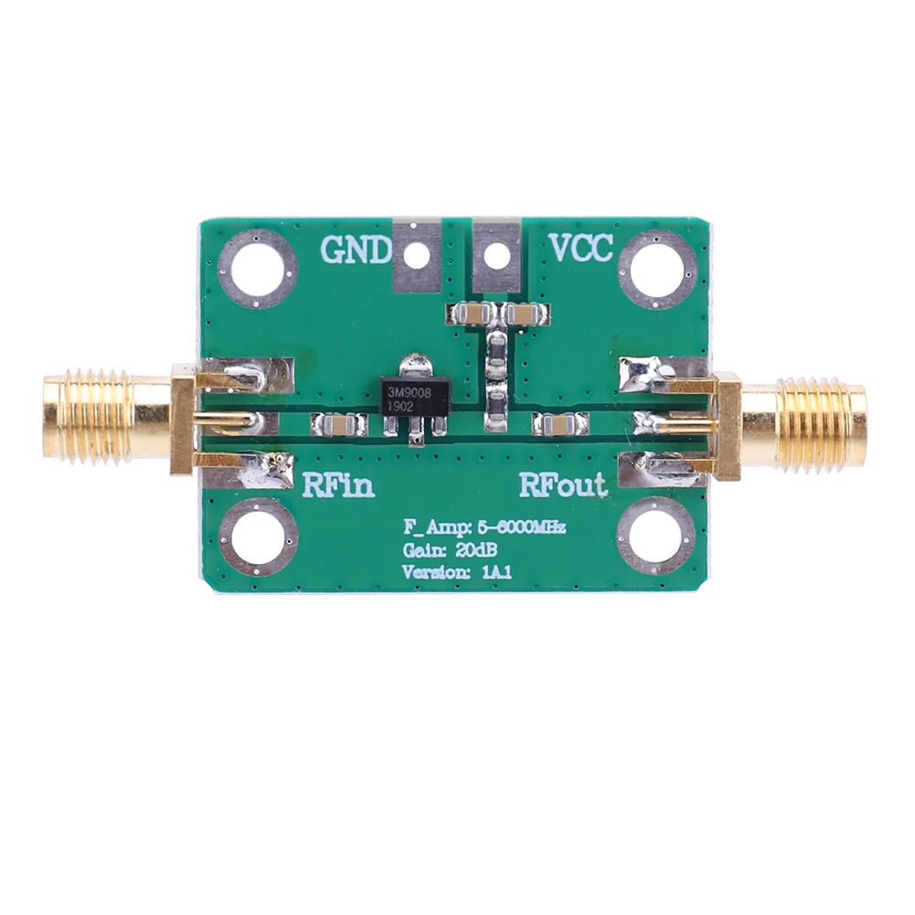 광대역 RF 신호 증폭기 모듈, 저소음 LNA, 이득 광대역 모듈, DC 3.3-6V, 20dB, 5-3500MHz