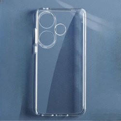 Redmi Turbo 3 Soft TPU Transparent Silicone Phone Case - Clear Protective Back Cover for Redmi Turbo 3 (Clear)