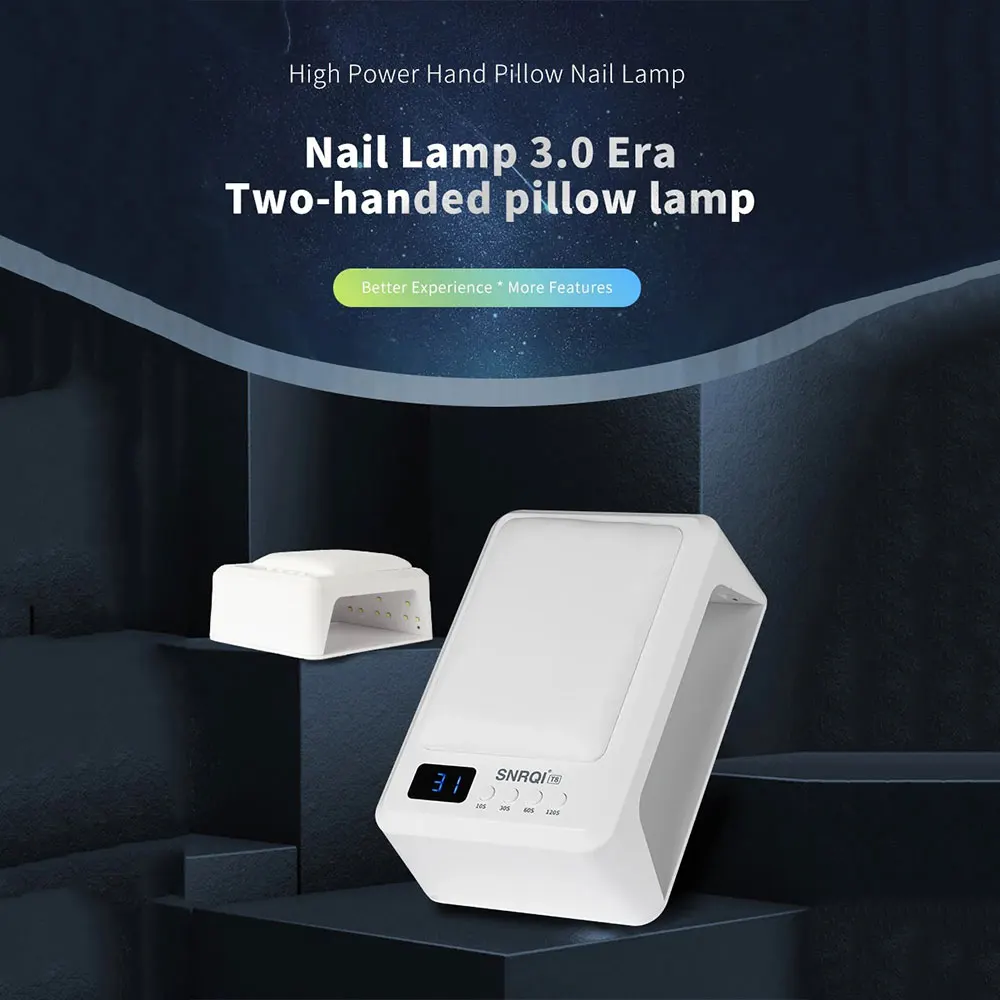 Description Picture 2 of itemNail Lamp With Hand Pillow 72W Nail Dryers Gel Lamp for Curing All Gel Nail Polish 60Pcs Beads UV LED Nail Lamp for Nail UV Art