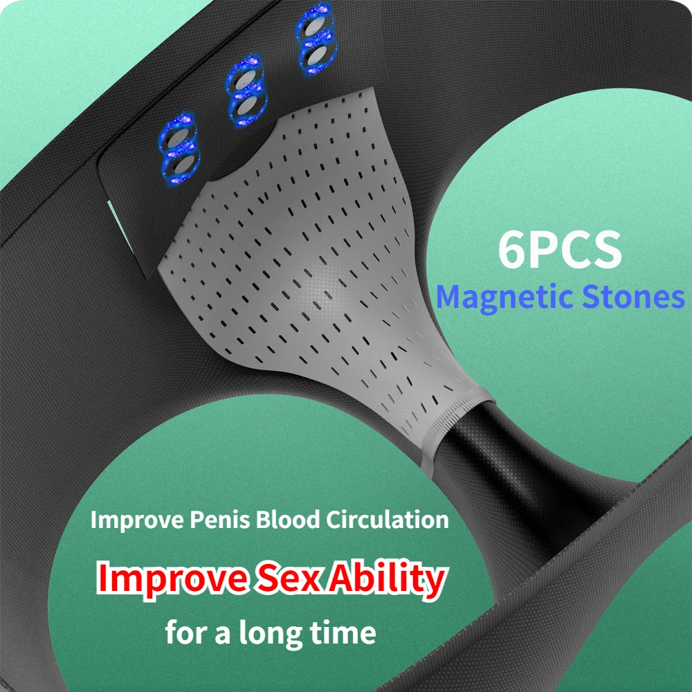 Man Sexy Magnetic Boxers HOOK LOOP Crotch Dual Penis Pouch Hole Lingerie Adjust Scrotal Support Varicocele Cure Gay Underwear