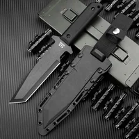 Arao DuoClang Cold Tanto Fixed Blade Knife Kydex Sheath 7CR13MOV Steel Blade Hunting Army Tactical Knife Survival Tool 2