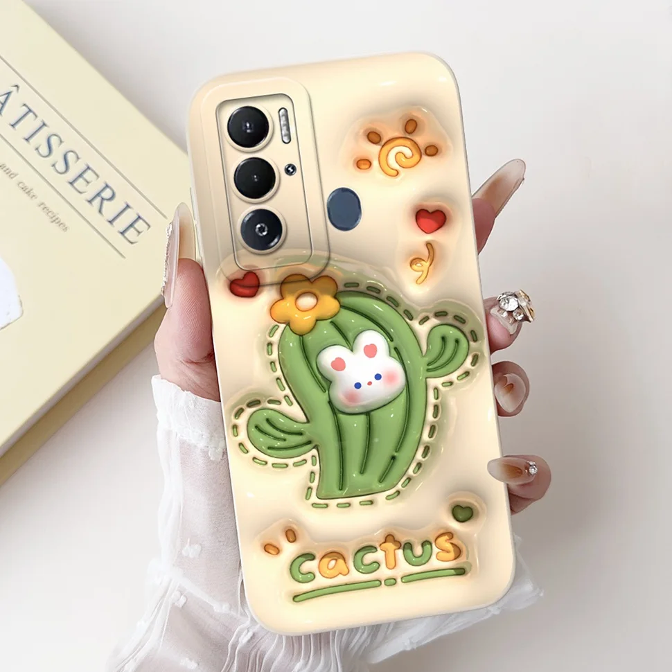 Cute Cosmonaut Cartoon Silicone Soft Cover Case - Bumper Protection