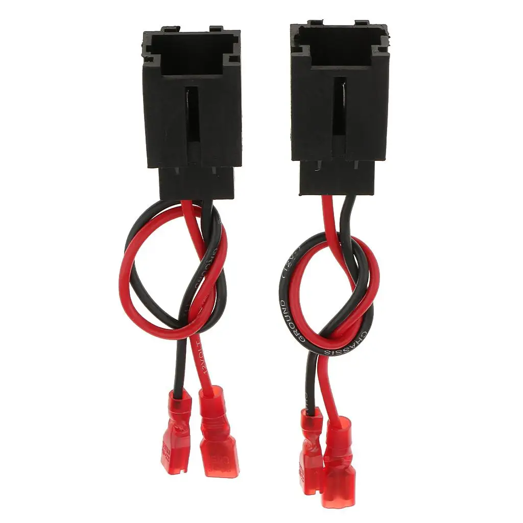 1 Pair Aftermarket Speaker Connection Wire Harness Adapters for Peugeot 206 99-2015 Car Audio 2-Pin plug Speaker Wiring Harness