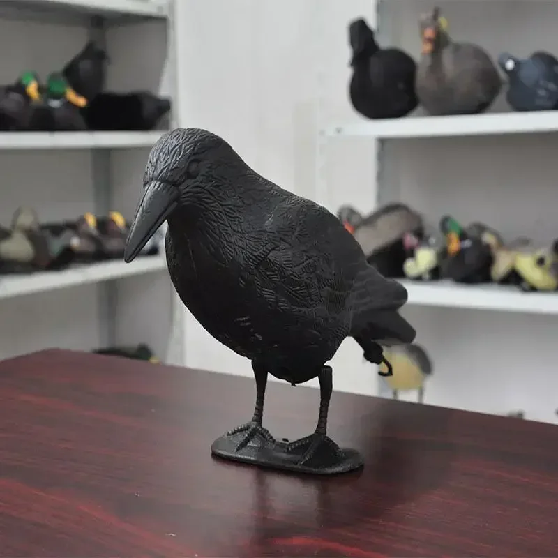 Decoracion Jardin ExteriorSimulation Black Crow Raven Bird Repellent Pest Control Pigeon Repellent Garden Decoration Outdoor - 3