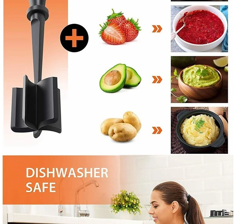 Description Picture 4 of itemHot Sale Kitchen Meat Chopper Ground Beef Masher Mixing, Grinding and Pounding Spatula Meat Scraper for Mincing Meat LIJIAO