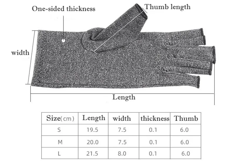 Compression Arthritis Gloves Wrist Support Cotton Joint Pain Relief Hand Brace Women Men Therapy Wristband Compression Gloves