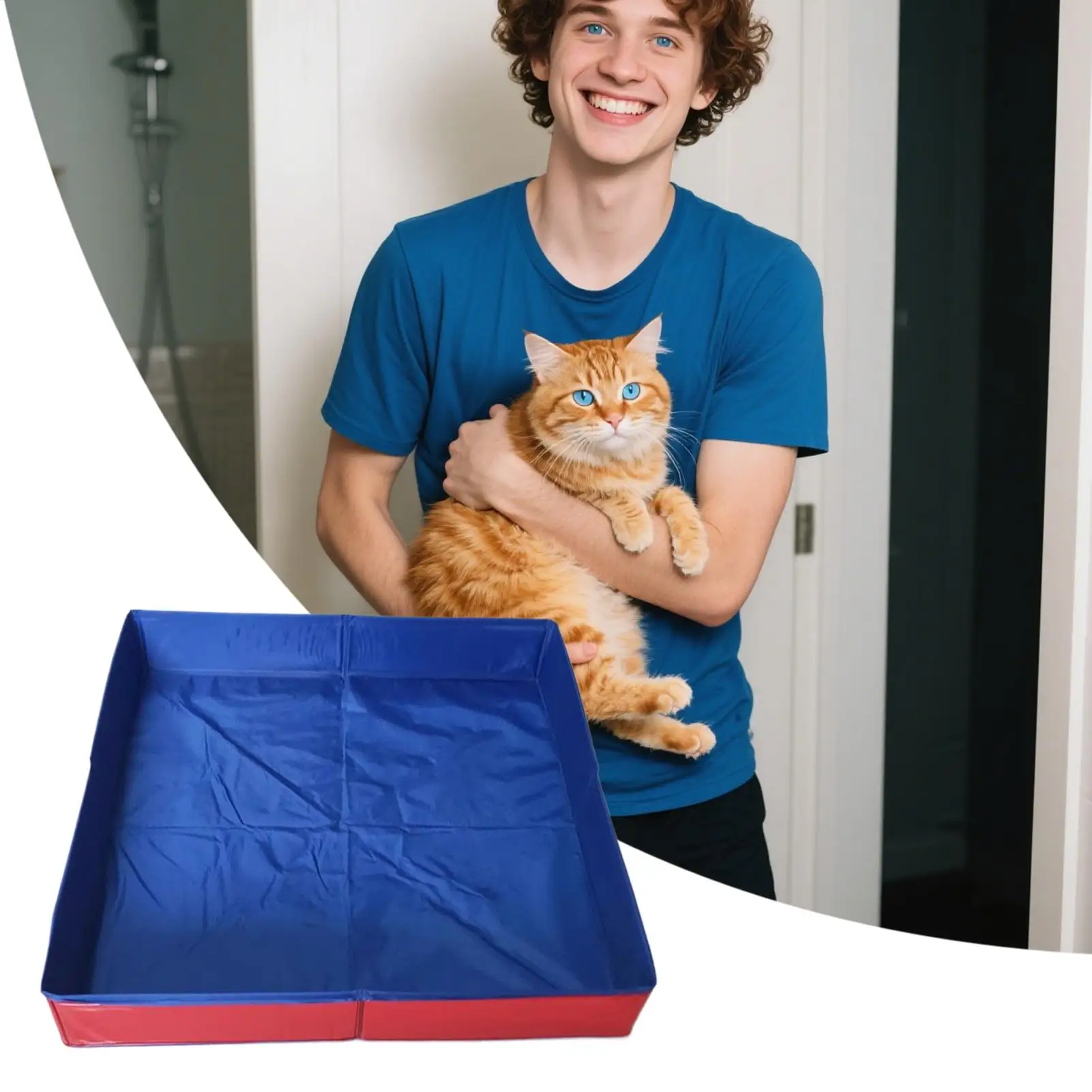 Cool Cat And Dog Swimming Pool PVC Folding Pet Swimming Pool Funny Dog Paddling Pool Small Pet Bathtub