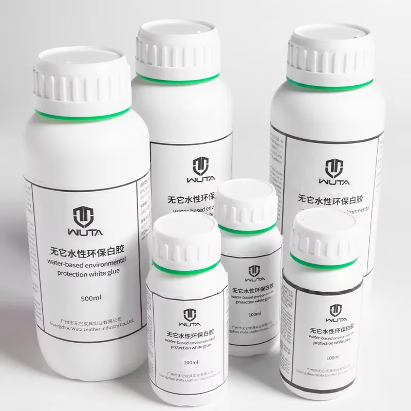 WUTA 100/500 ml Leathercraft Zement Weißer Kleber Auf Wasserbasis Universeller starker Klebstoff Flüssigkleber Reparatur für Lederpapier Holz – Detail 5