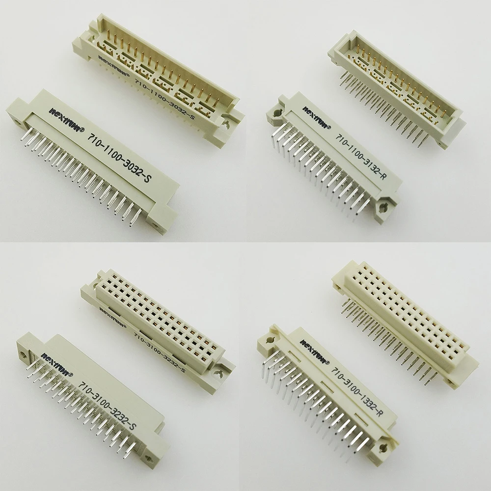 10Pcs 332 2*16P 2Row16Pin DIN41612 Series DIN CONNECTOR 32PIN FEMALE RIGHT ANGLE PINS EUROPEAN SOCKET YANNIU viborg audio 1pair ve501 vf501 pure copper none plated eu schuko power plugs iec female connector for diy power cable