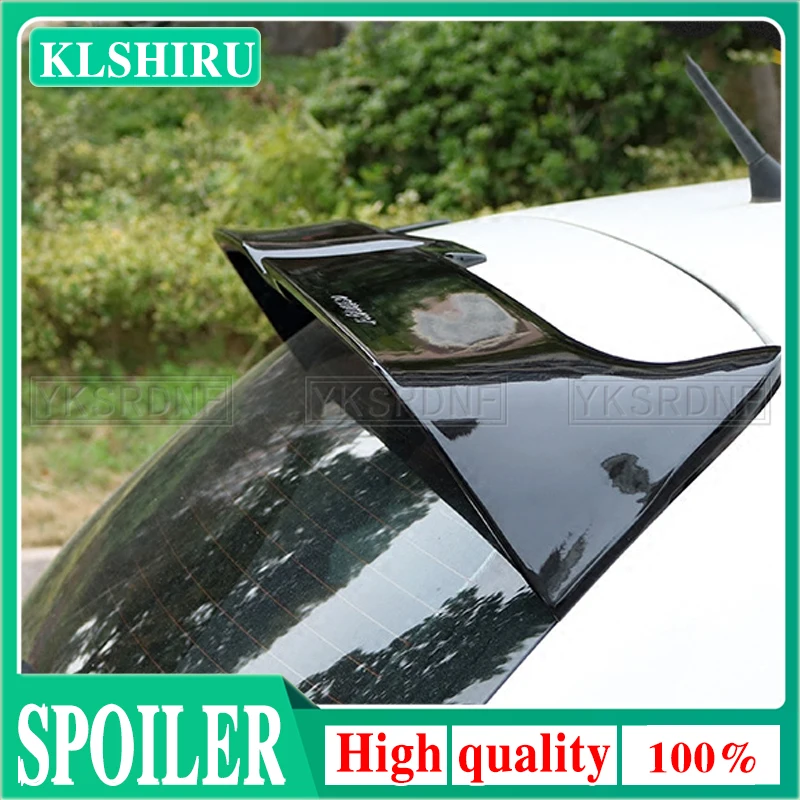 Nero Lucido Per Vw Polo Mk5 6R 6C Wrc 2011-2017 Car Rear Trunk Wing Lip Spoiler Rear Roof Spoiler Wing Car Trunk Spoiler