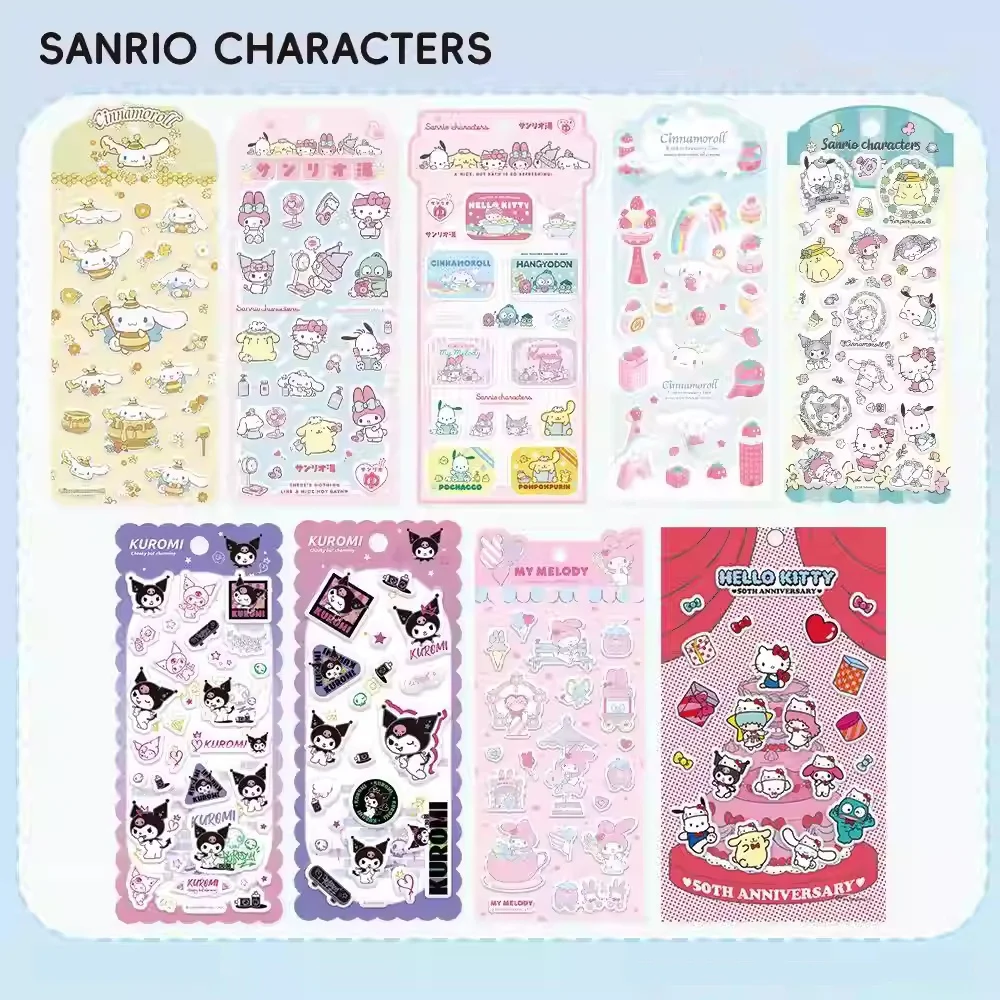 Pegatinas 3D Originales de Sanrio Hello Kitty, Material Decorativo para ...