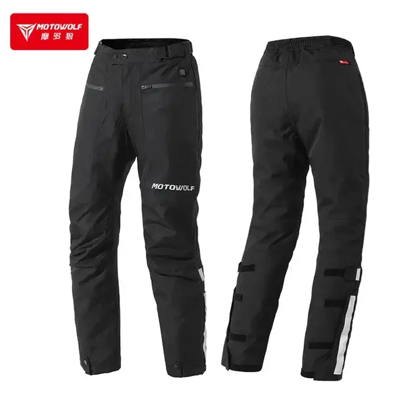 

Motorcycle Riding Electric Heating Quick Release 600D Oxford Pants Windproof And Warm Winter Detachable Moto Trouser CE Approval