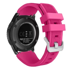 Silicone Sport Watch Band - 22mm Premium Strap Bracelet - 22mm (Barbie powder)