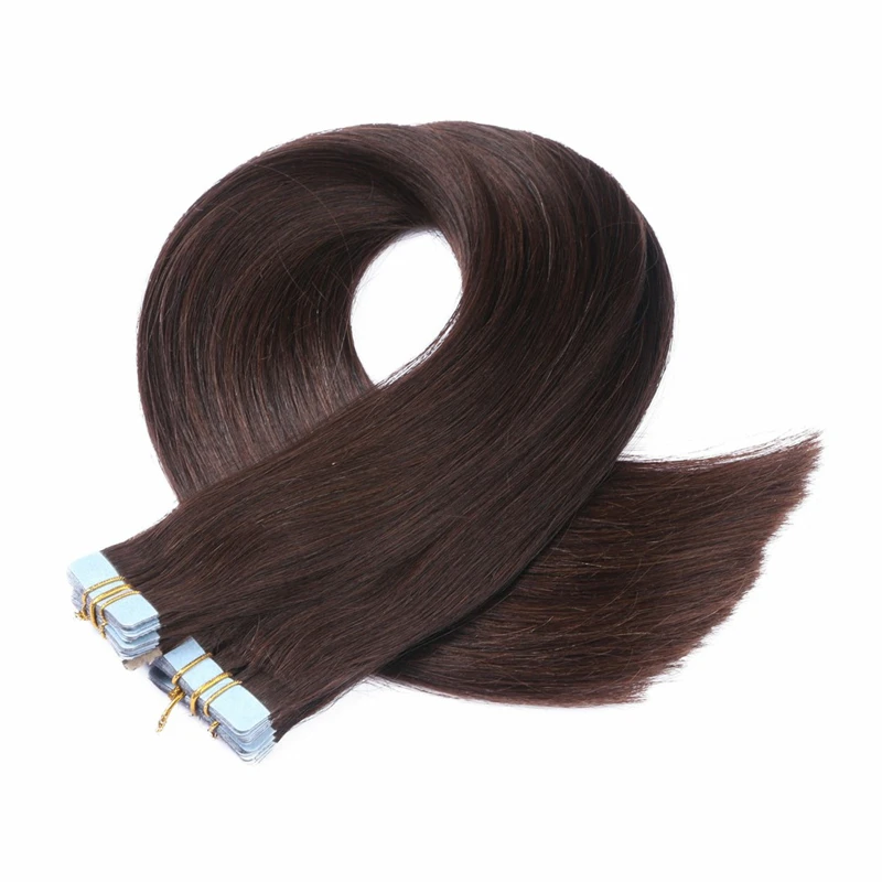 28inch Tape In Human Hair Extensions Machine Remy Straight Natural Skin Weft Human Hair Tape On Adhesive Invisible 40pcs/100g